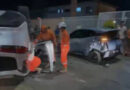 Carro capota em acidente com outro veículo na área urbana de Petrolina